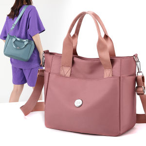 Fashionable Lightweight Oxford Cloth Womens Tote Bag Large Capacity Crossbody Bag Casual Style Single Shoulder Bag for Young Women