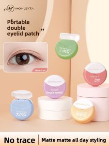 MONLEYTA | Portable Invisible Double Eyelid Tape Ultra Sticky Seamless Natural Beautiful Eyes Under Eye Bag Single Lid Olive Type