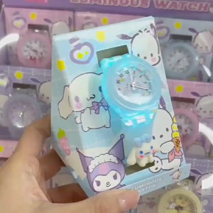 ⌚ คุณหนูๆไม่ควรพลาด นาฬิกาข้อมือ ลายการ์ตูน กดแล้วมีไฟ ออกแบบมาเพื่อเด็กๆเฉพาะ