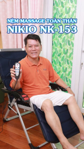 Nệm massage toàn thân Nikio NK-153 - Kết hợp massage rung và đèn hồng ngoại