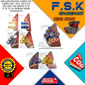 ROLLER RACING VARIO 125 VARIO 150 PCX 125 PCX 150 ADV 150 GENIO 9 10 11 12 13 14 15 GR MERK YAMAGATA