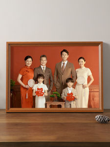 Family Photo Frame Enlarged Wall-Mounted 16-Inch Wash Photo Frame Made of 24-Inch Photo Frame with Printing Custom Fancy