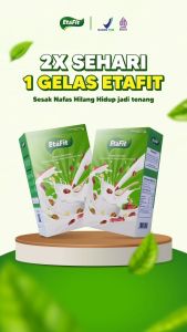 ETAFIT Solusi Asma Batuk dan Sesak Nafas - Susu Kambing Etawa Bubuk - Paket 5 Box