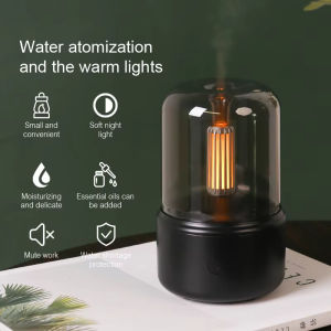 EKLEVA Mini Aroma Diffuser Home Portable USB Plug Air Humidifier Essential Oil Night Light Candlelight Sprayer for Gift Bedroom