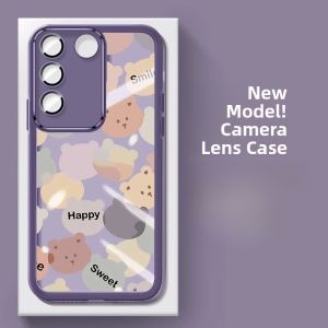 Sup&LV | Ultra-Thin Silicone Phone Case For Vivos17 S16PRO Womens New Cute S16 Anti-Fall Lens Full Cover Protective Transparent Shell