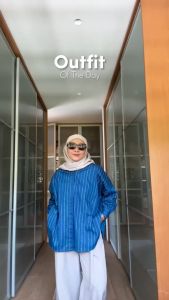 KEMEJA BLOOMING BASIC SHIRT BY DEENAY BAHAN KATUN ALL SIZE ATASAN WANITA PREMIUM MUSLIM
