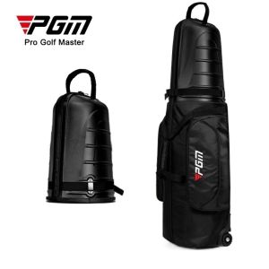 PGM Large Capacity Hard Case Waterproof Thickened Foldable Golf Travel Bag with Wheels HKB014