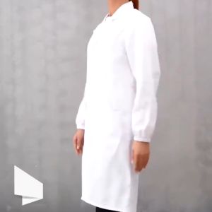 【COD】Lab Gown Long Sleeve Lab Coat White White Coat Lab Coat white Laboratory Gown
