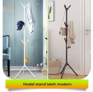 Gantungan Baju Aesthetic Gantungan Baju Berdiri Besi Kuat Serbaguna