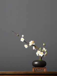 Bộ Bình Hoa Hoa Giấy Phong Cách Trung Hoa Bàn Trà Phòng Khách Trang Trí Hoa Giấy Nhung Bàn Trà Hoa Giả Bàn Trà Hoa Giấy