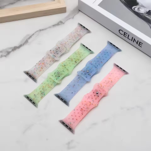 Original Silicone Strap For Apple Watch Ultra 3 2 Jelly Clear Band Breathable Bracelet For iWatch Series 11 10 9 8 7 6 5 4 SE3 2 1 49mm 46mm 42mm 45mm 44mm 40mm 41mm