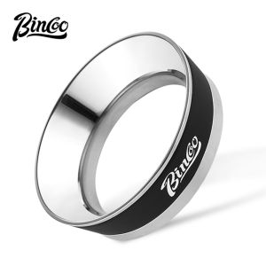 BINCOO Powder Collection Ring Distributor Portafilter 304 Stainless Steel Powder Distribution Ring Italian Coffee Anti-powder Flying Device 58MM