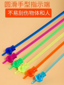 Random Color Childrens Finger Reading Stick Extendable Teaching Pointer Stick for Kindergarten Students Educational Toy