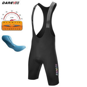 DAREVIE | DAREVIE Cycling Bib Shorts Seamless Italy ELASTIC-INTERFACE® Pad Anti Slip Men Cycling Shorts Moisture Wicking Mens Shorts