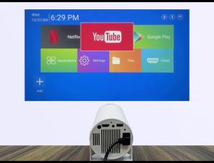 🇵🇭 HY300 Projector 4K Android 11.0 Portable Smart Laser Projector Bluetooth 5.0 WiFi 6 HDMI Netflix YouTube Multifunctional Projector