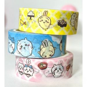 Bandai | Handbook Adhesive Tape Closure Sticker Hachiware Usagi Cartoon Cute Pattern DIY Notebook and Paper Tape Closure Sticker