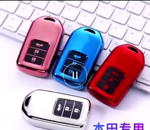 Ốp TPU bảo vệ chìa khóa Xe Hơi Honda CITY BRV JAZZ CRV CIVIC... loại 3 Nút Và móc khoá Logo.
