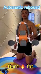 F48 Elbow Support Ab Roller Wheel Multi Ab Machine Automatic Rebound Ab Roller Wheel Workout Abdominal Core Training Elb