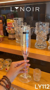 Ly Thủy Tinh Champagne - Iridescent Angled Flute | 170ml | [LYNOIR_LY112]