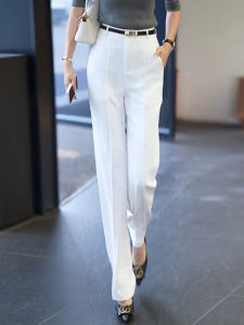 MEITESIJIAONU | Slimming High Waist Loose Wide Leg Ice Silk Summer Trousers for Women
