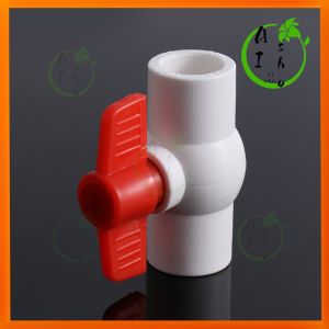 Compact PVC Ball Valve 1/2" (20mm) / 3/4" (25mm) / 1" (32mm) - High-Quality Plumbing Fixture