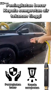 Kepala Semprotan Air Metal Adjustable Alat Cuci Mobil Motor Tanpa Listrik Semprotan Pistol Spray Gun Water Hemat Tenaga Anti