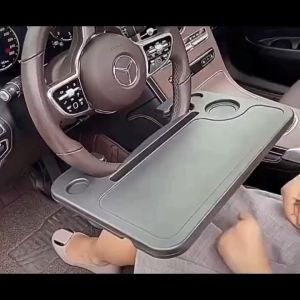 HTF Steering Wheel Tray: Portable Multifunctional Desk for Laptop Eating Travelling Car Food Tray