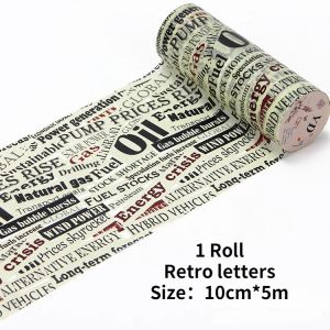 10cm Extra Wide Geometric Frame Washi Tapes Flowers Adhesive Sticker Scrapbooking Decorative Tools Home Diy Craft Paper Supplies