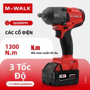 Máy Siết Bu Lông Dùng Pin Không Dây M-WALK Mid-Torque Tốc Độ Cao Chuyên Nghiệp Dùng Cho Sửa Chữa Ô Tô & Xe Tải Tương Thích Với Pin Milwaukee