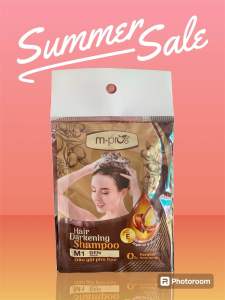 [Hộp 10 gói] Dầu Gội Nhuộm Tóc Thảo Dược ĐEN/ NÂU ĐEN PHỦ BẠC 100% M.PROS 25ml