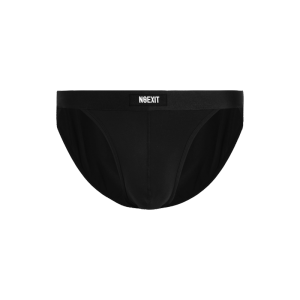 Noexit Mens Sporty Breathable Comfortable High Slit Triangle Underwear mid Waist U Design Quick Dry Pure Color Underpants