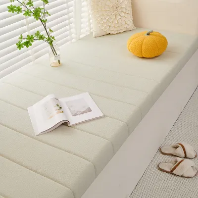 Teddy Velvet Window Seat Cushion Washable