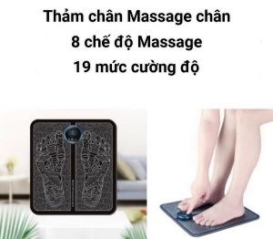 Thảm massage chân EMS cao cấp 8 chế độ giảm nhức mỏi chân công nghệ xung điện
