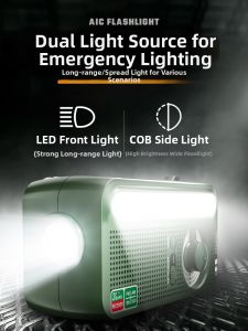 SHENYU | Solar Hand Crank Radios & Flashlights High Brightness Emergency Survival Gear