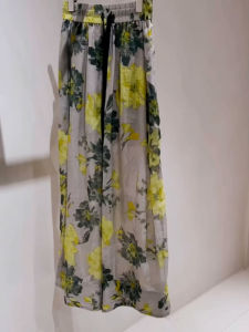 Summer 2025 High Waist Straight Leg Pants Womens Floral Print Slimming Trousers for Pear Shaped Body plus Size Casual Commute