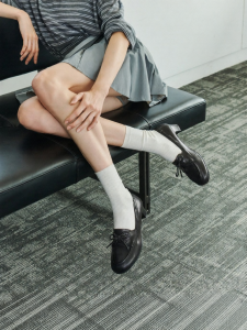 Joy & Peace | New Autumn Cow Leather Bow Retro Loafers