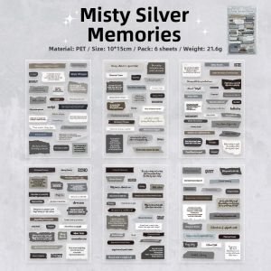 Yuxian | Retro PET Transparent Sticker Decor