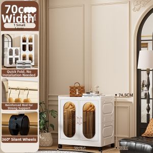 JILI | Dust-proof Foldable Storage Cabinet with Wheels