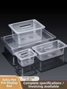 Transparent Commercial Acrylic Display Cabinet with Lid
