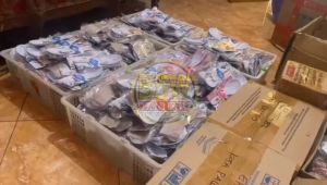 Souvenir CENTONG MELAMIN 50 Pcs: Kemas Alas + Plastik Murah Makassar