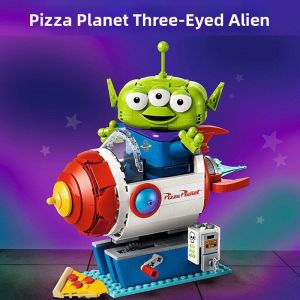 Disney 3-Eyed Monster Pizza Planet Rocket Journey Building Block Toy