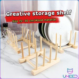 Need practical bookshelf Kitchen storage Wooden dishes cups bowls drying racks drainage racks