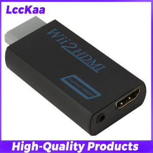 LccKaa | Wii To HDMI Converter 1080P Wii2HDMI-Compatible Full HD Adapter Connector with 3.5mm Video Audio for PC HDTV Monitor Display