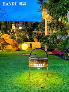 Đèn Lồng Sân Vườn Đan Dây Nghệ Thuật Phong Cách Tối Giản