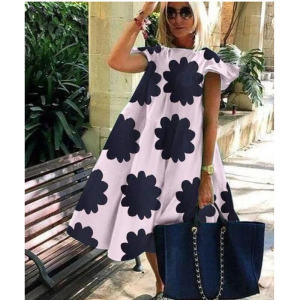 Beach Holiday Womens Ball Gown Dress Street Style mid Waist Short Sleeve Midi Skirt Other Material 100% Summer New Arrival