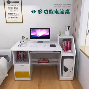 ONE Computer Desk Home Office Desk Simple Desktop Small Desk for Student Bedroom Study Writing