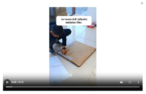 BUILDERS Wood-Look Peel & Stick PVC Floor Tiles Waterproof Scratch & Slip Resistant Easy DIY Home Renovation Flooring Vinyl tiles self adhesive