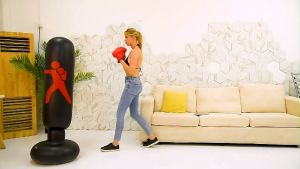 EOSM กระสอบทราย กระสอบชกมวย กระสอบต่อยมวย ที่ซ้อมมวย ต่อยมวย อุปกรณ์ต่อยมวย กระสอบทรายสูบลม แบบตั้งพื้น อุปกรณ์ต่อยมวย มีให้เลือก 2 สี