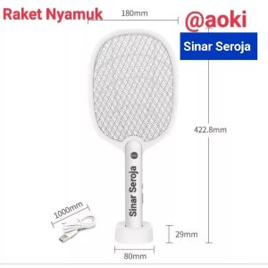 Raket Nyamuk Insect Killer 2 in 1 Canggih Efektif Aoki 893S