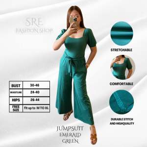(SRE) CASUAL TRENDY PLAIN JUMPSUIT FOR WOMEN UP TO XL FRAME COMFORTABLE TO WEAR